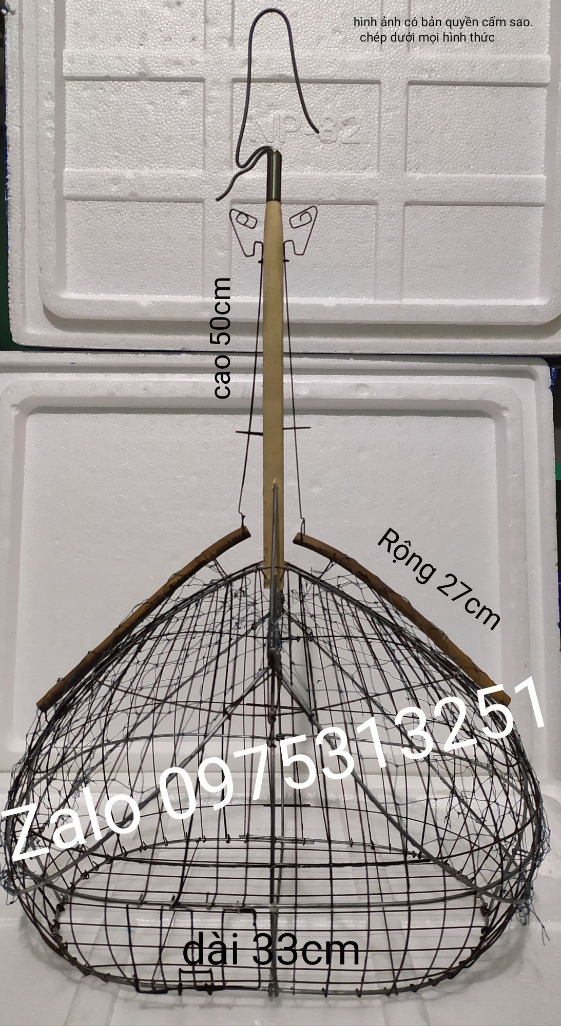 Bẫy chim chào mào choè lụp 2 sập