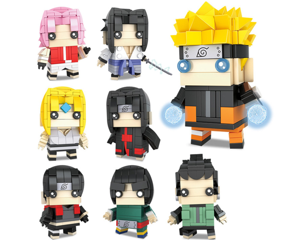 Αγορά AliExpress | Bricklink Ideas Japan Ninja Anime Cartoon Movie Figures  Brickheadz Sets Model Building Blocks Toys For Children Gift