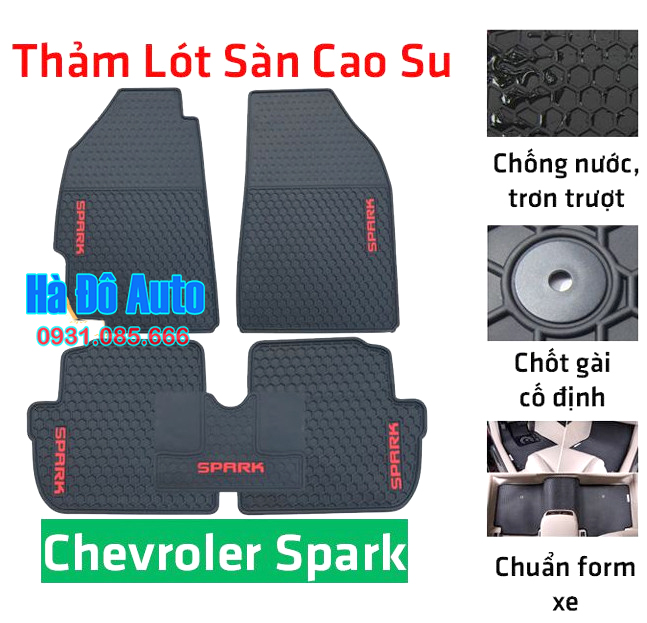 Spark Rubber Flooring - Chevrolet Spark Rubber Floor Mats