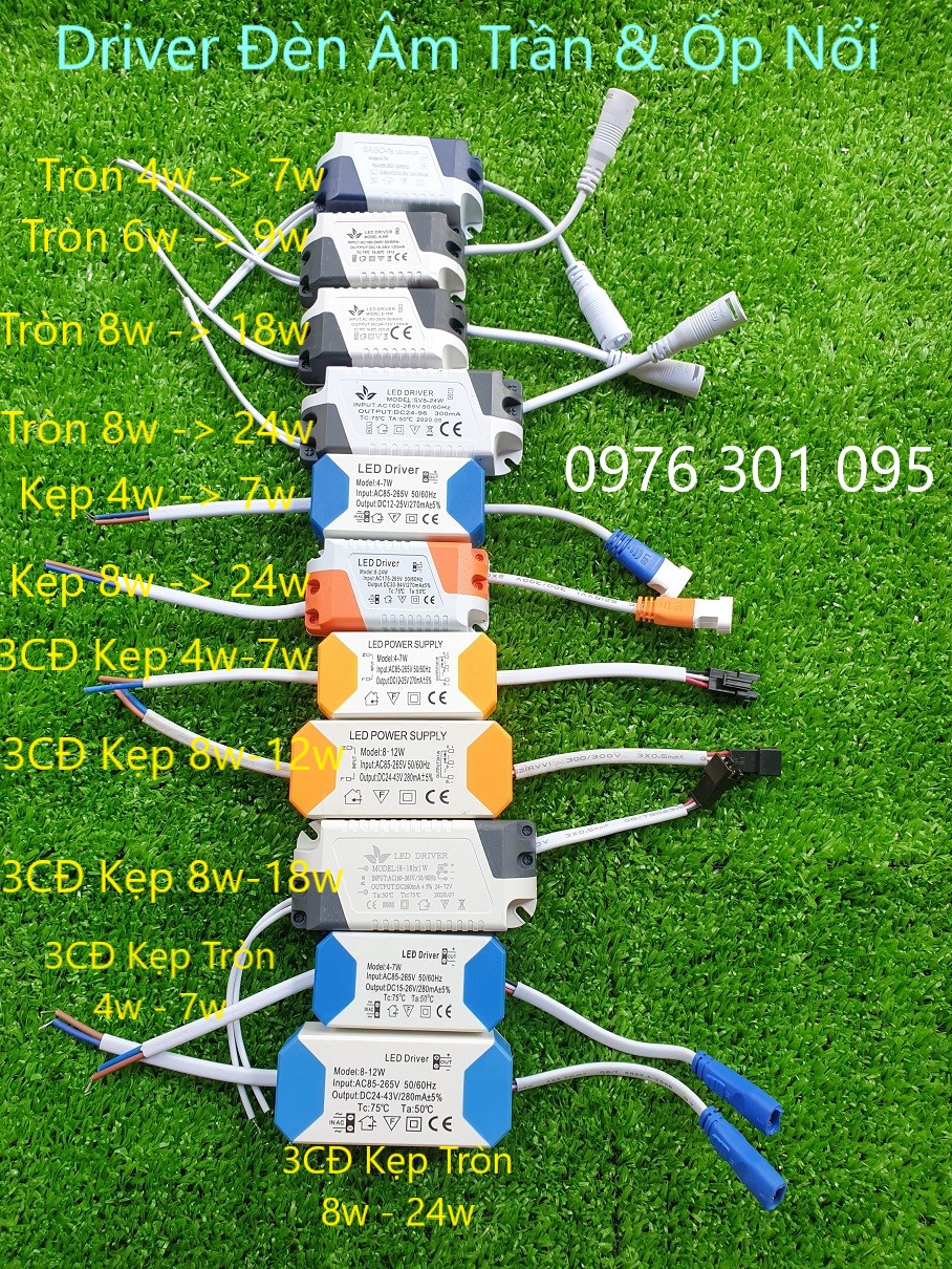 Driver Đèn Led Âm Trần Và Ốp Nổi [Có Bán 3 Chế Độ]