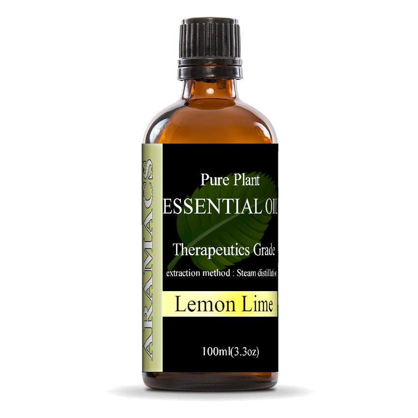 Pure lemon lime essential oil