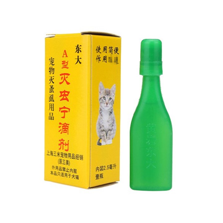 Nhỏ gáy trị ve rận chó mèo 2.5ml cho thú cưng dưới 10kg