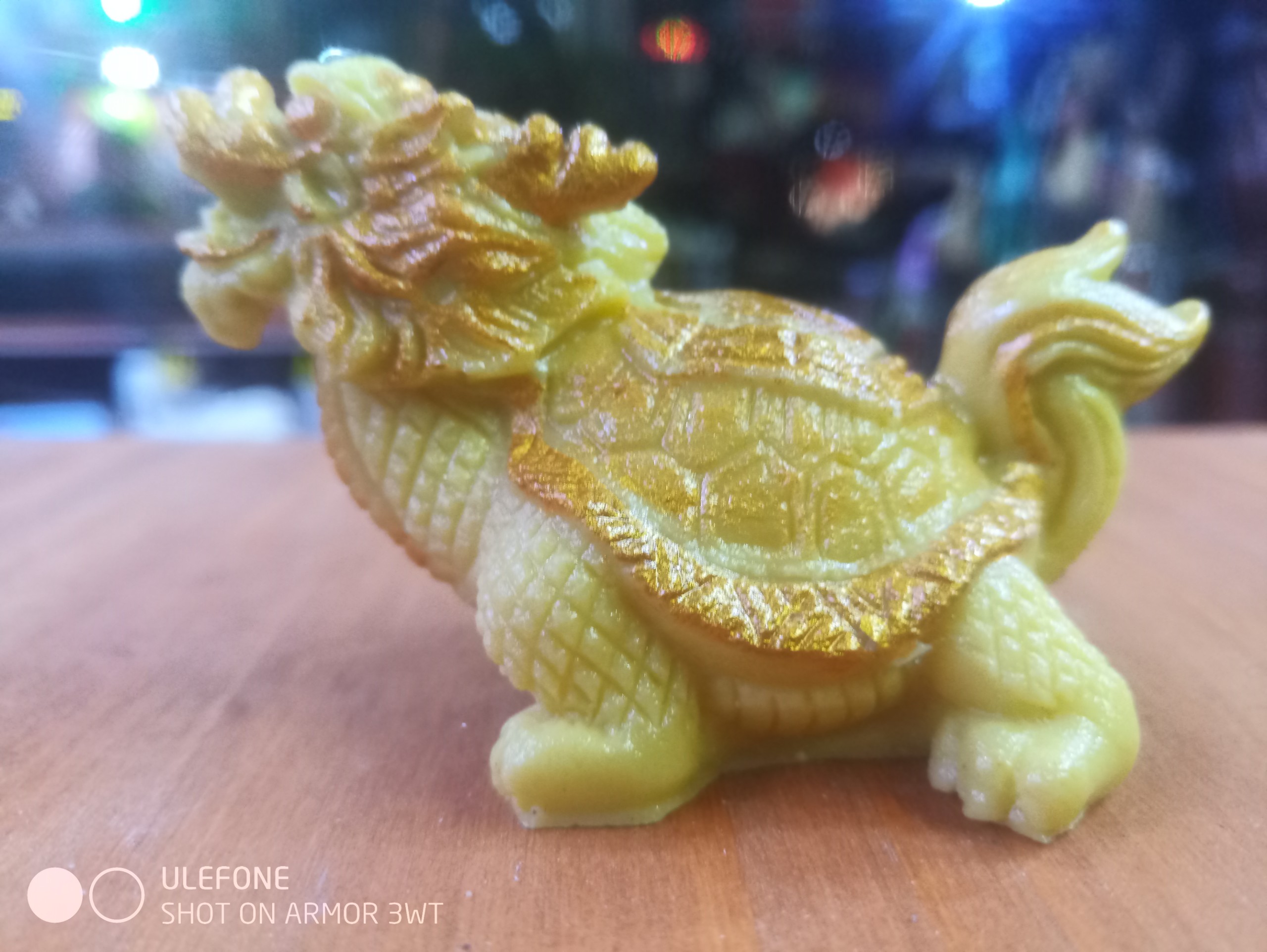 Tượng Long quy sắt nét phong thủy mini