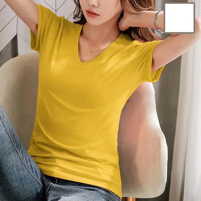 Áo Phông CỔ TIM Chất Cotton Mát