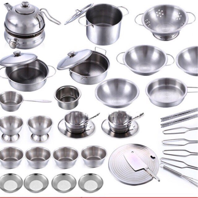 bộ đồ chơi nấu ăn mini thật