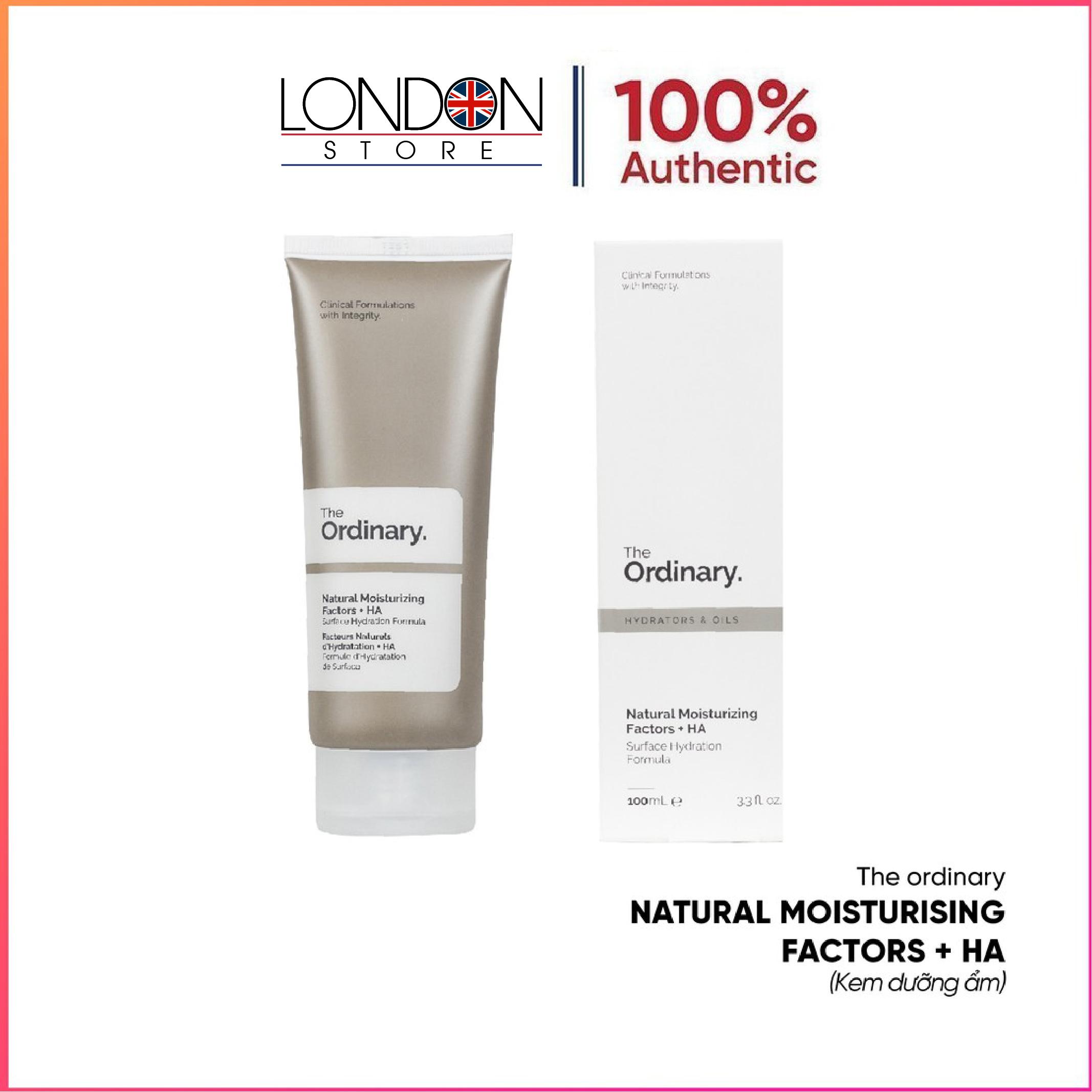 Kem dưỡng ẩm The Ordinary Natural Moisturising Factors + HA