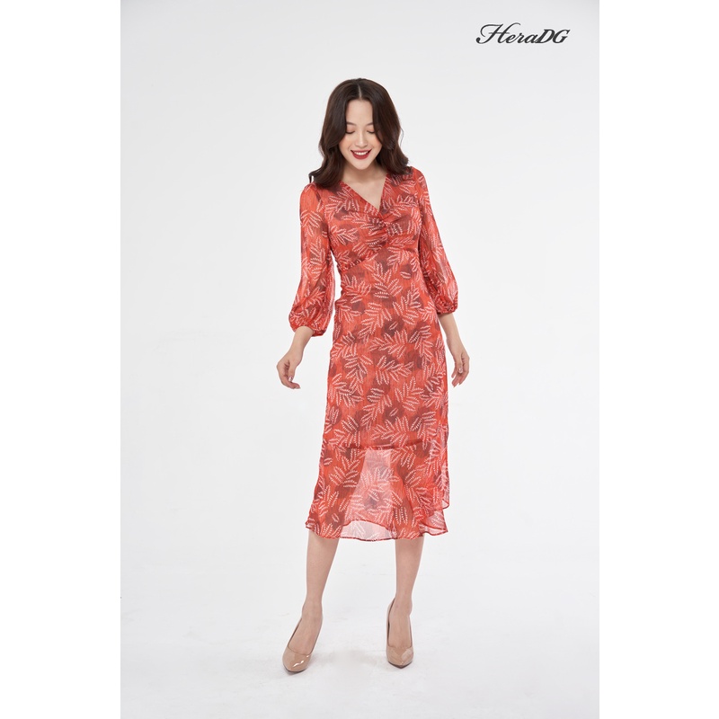 Voucher siêu sale 15% đầm xòe cổ v heradg - wdp20008