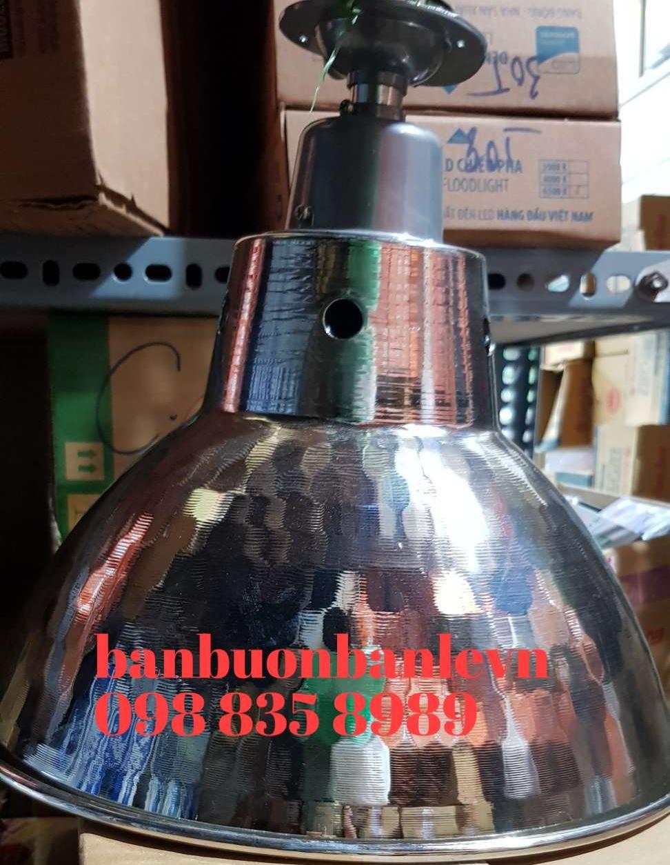 Chao đèn kèm đui chịu nước 30cm kiểu dáng công nghiệp