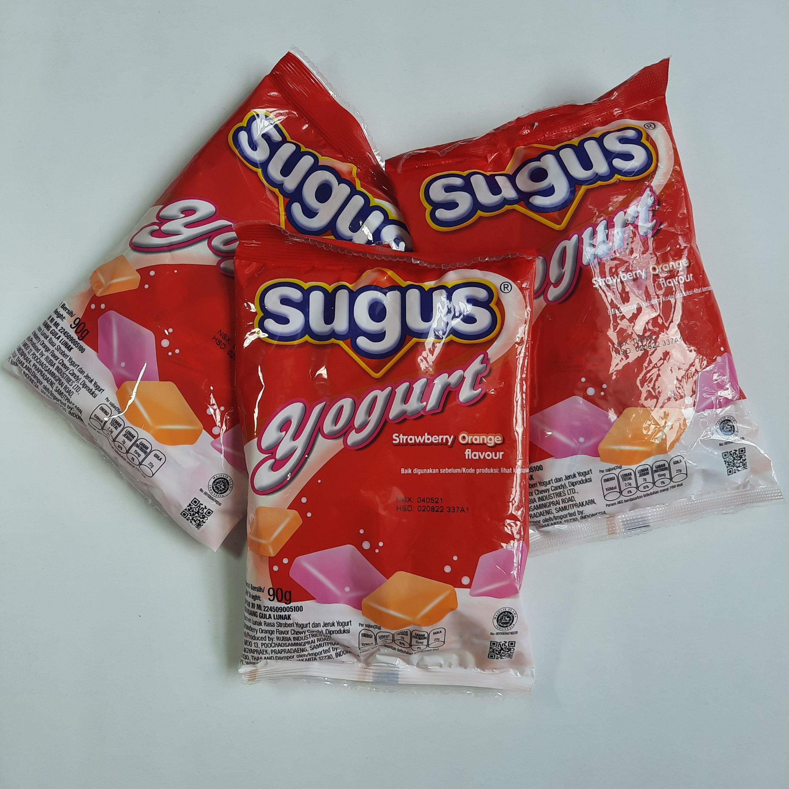 [HCM]Túi Kẹo Mềm Sugus YoGurt Trái Cây 90 Gram