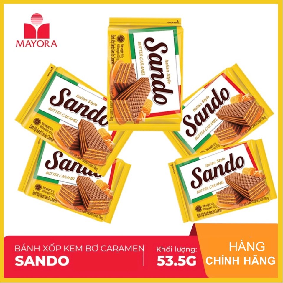 [HCM ship 2h] Bánh xốp Sando Caramel 53.5g