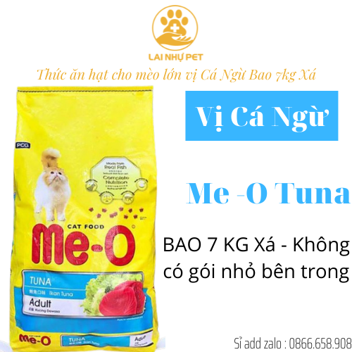 Me-o bao 7kg Thức ăn dạng hạt cho mèo lớn vị CÁ NGỪ & HẢI SẢN& CÁ THU đồ ăn mèo trưởng thành - LAI NHỰ PET