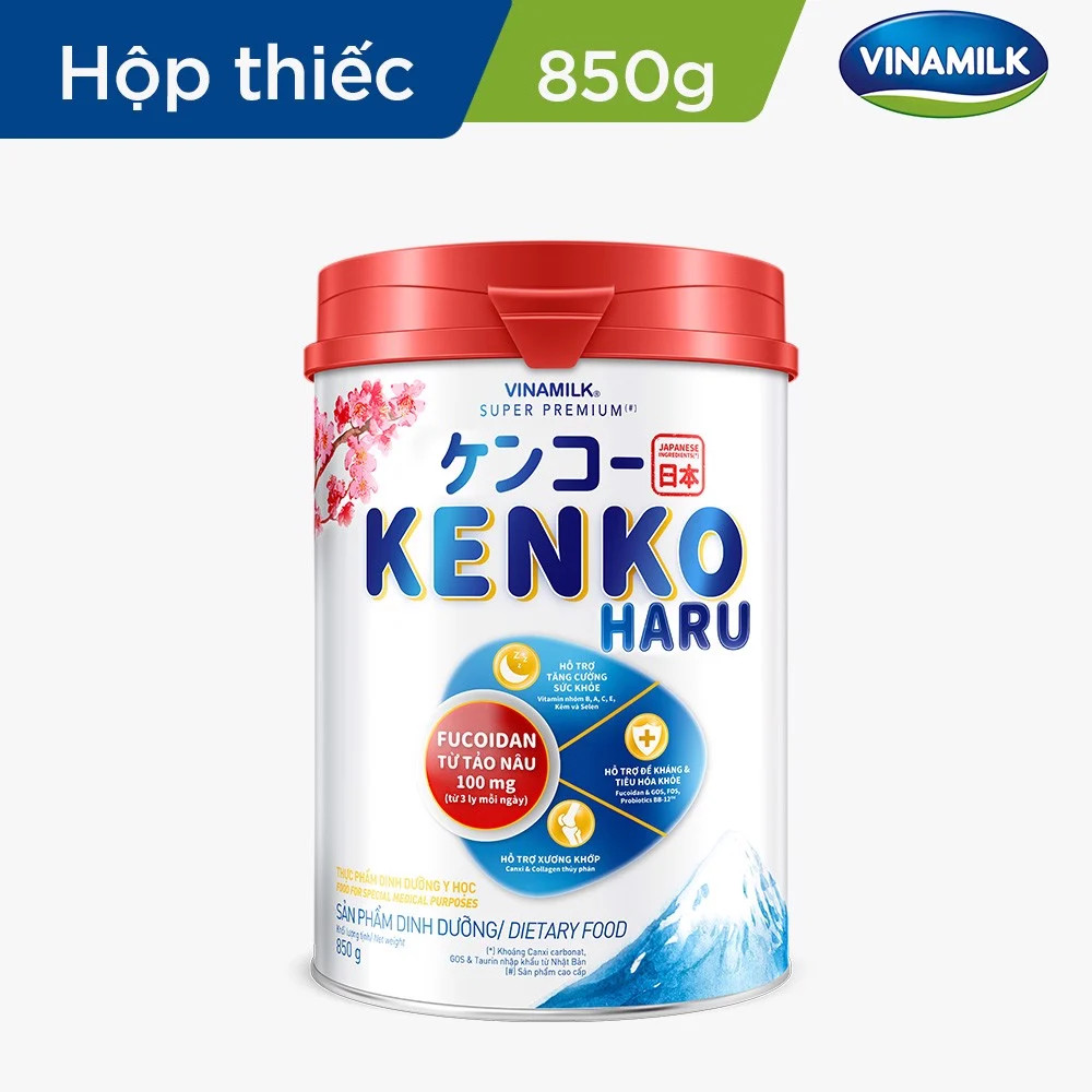 (HSD T7-2025) COMBO 2 HỘP Sữa Bột Vinamilk Kenko Haru 850g.