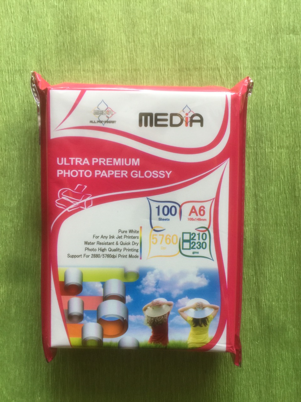 5 xấp Giấy in ảnh, in hình khổ A6 dày ĐL: 230gms 1 xấp =100 tờ