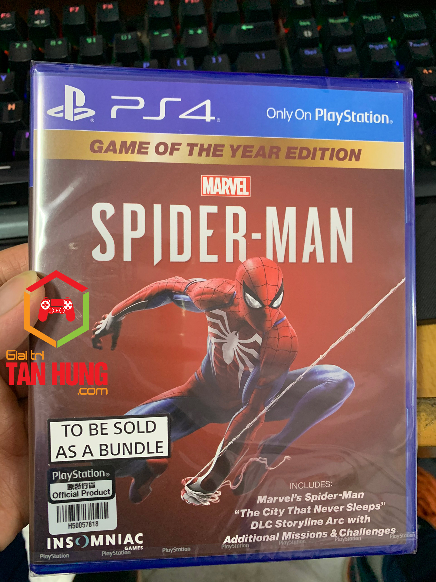 Đĩa Game Ps4 Spider-Man Game of The Year Ps4
