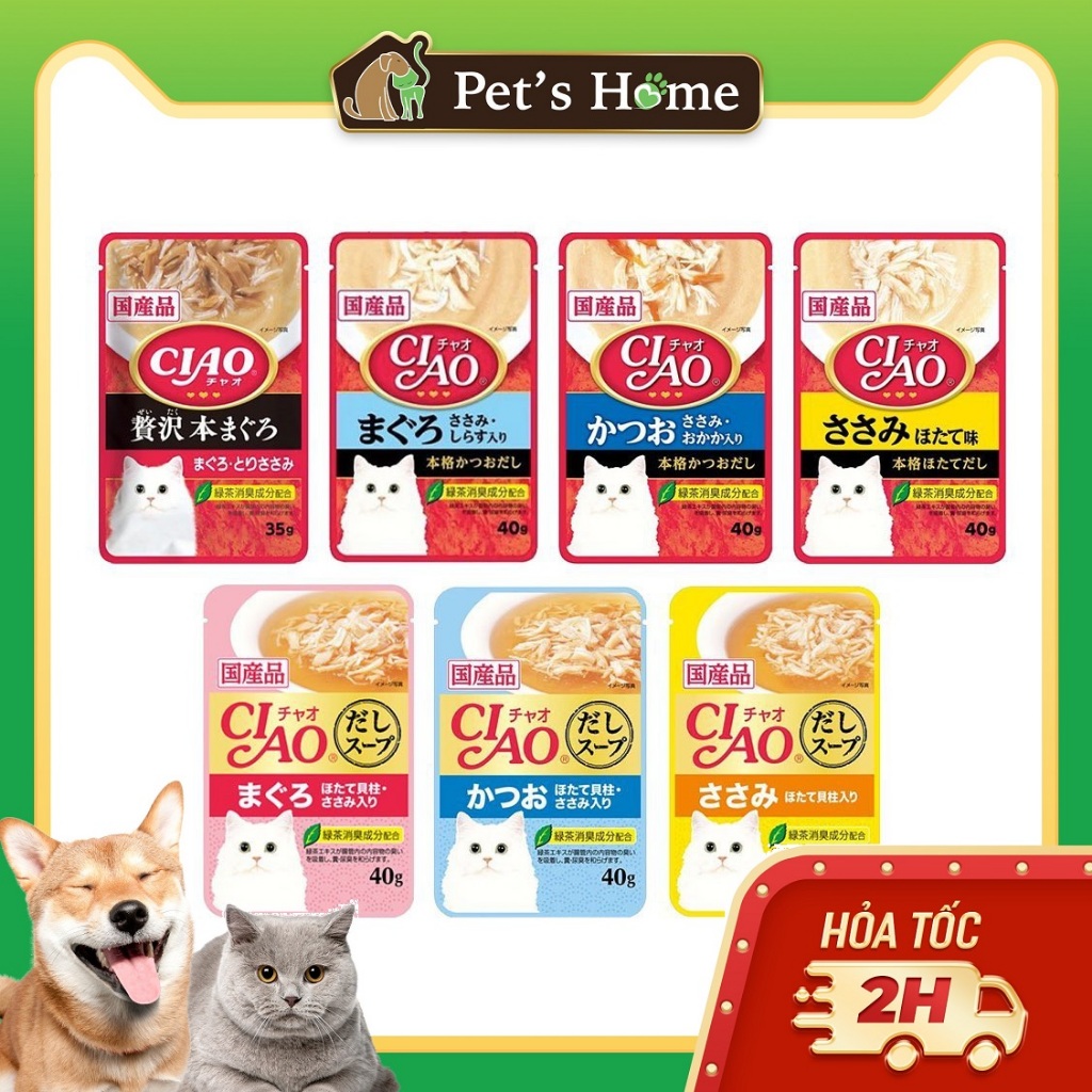 Pate cho mèo Ciao gói 40g