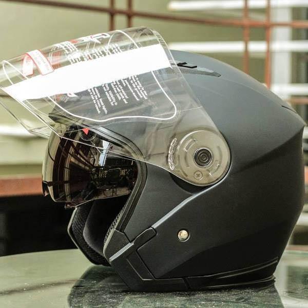 Mũ Bảo Hiểm GXT Trùm Đầu 2 Kính (Đen Nhám)