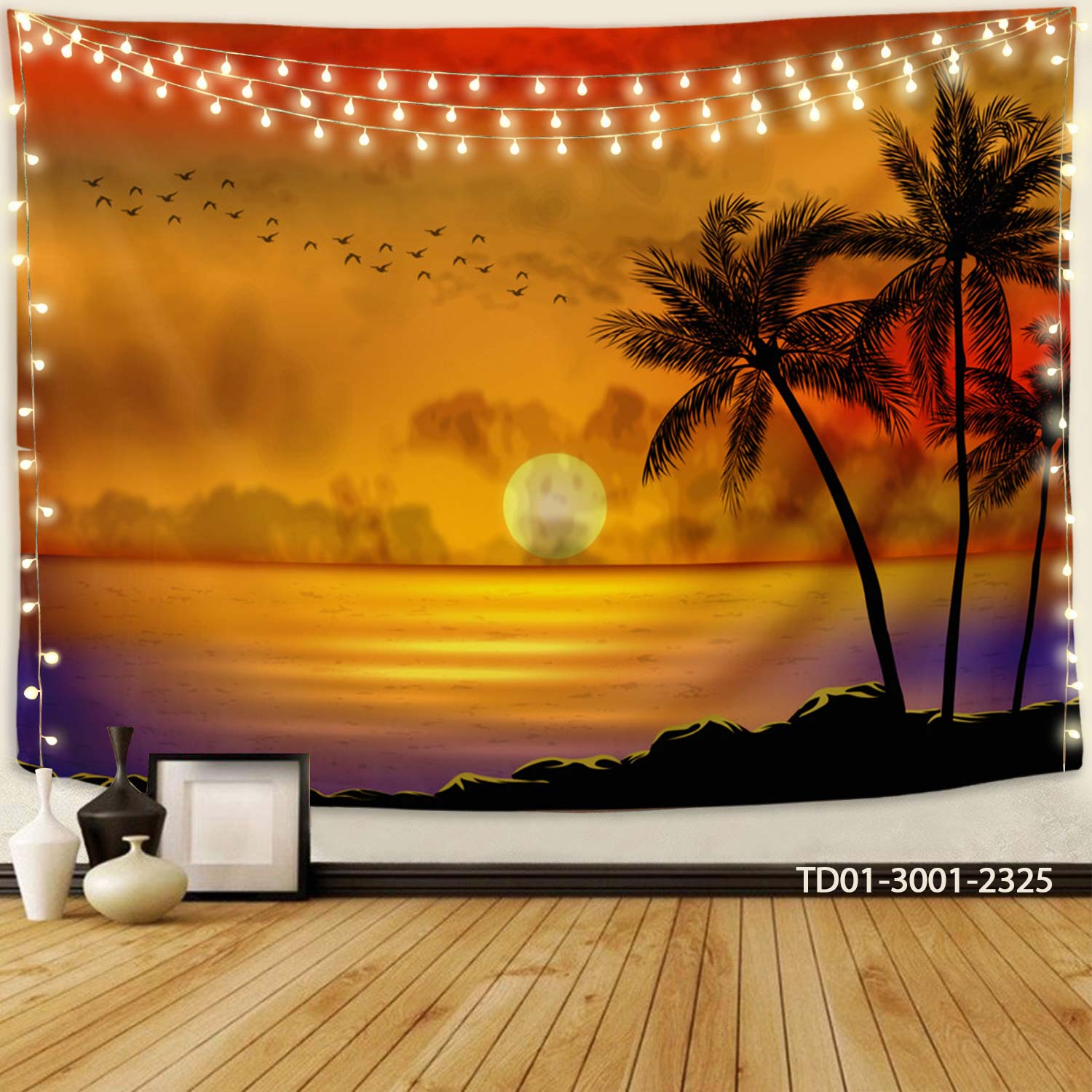 Tranh vải treo tường Tín Phát Decor phòng ngủ, phòng khách,...(TẶNG móc treo, miếng dán 2 mặt)