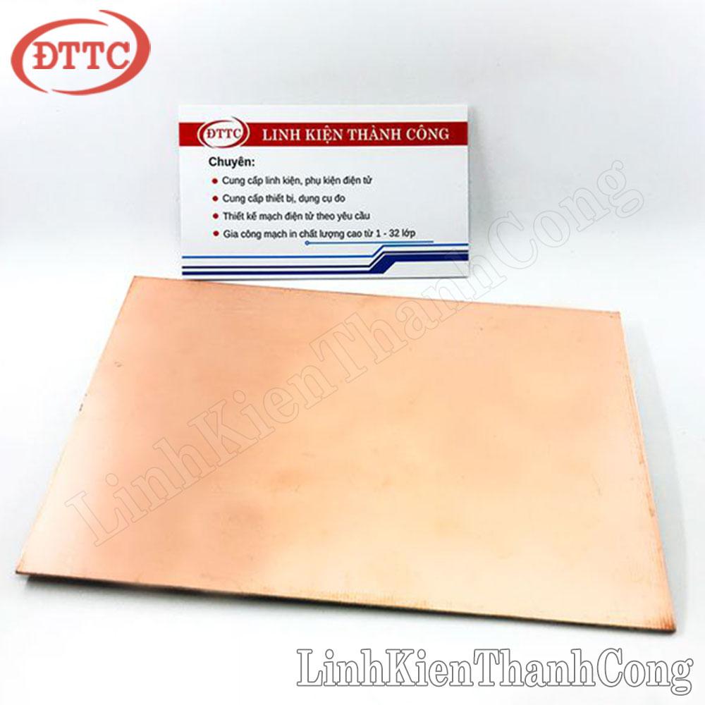 Phíp Đồng FR4 1.6mm 10x15cm 2 mặt (Phíp Thủy Tinh)