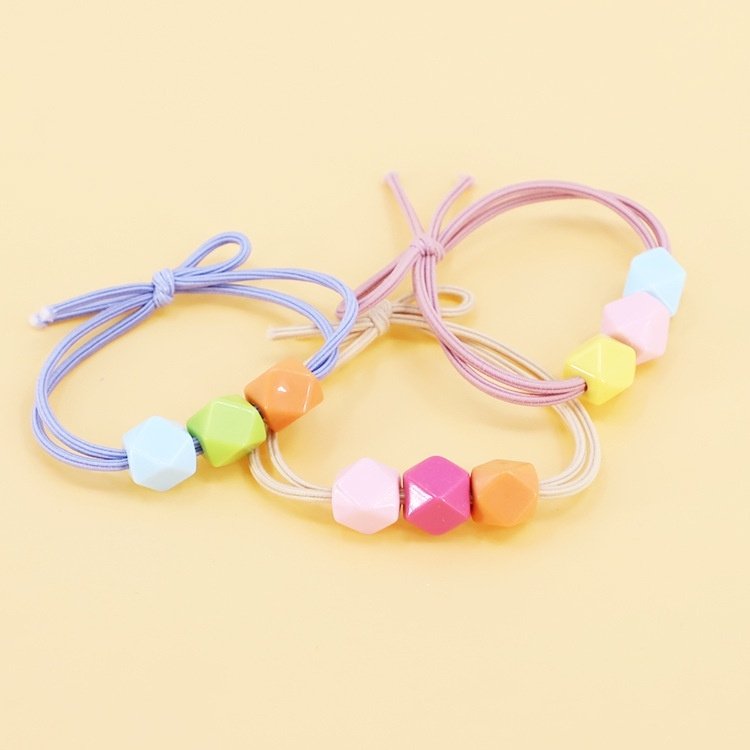 DÂY CỘT TÓC SẮC MÀU - Set 10 Thun cột bản dày mềm không đức tóc