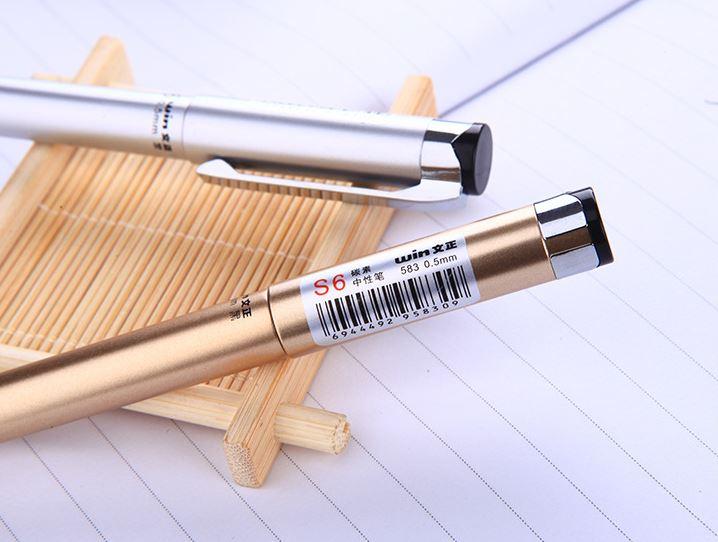 Combo 4 Bút ký Gel Winning WIN 583 S6 0.5mm mực đen