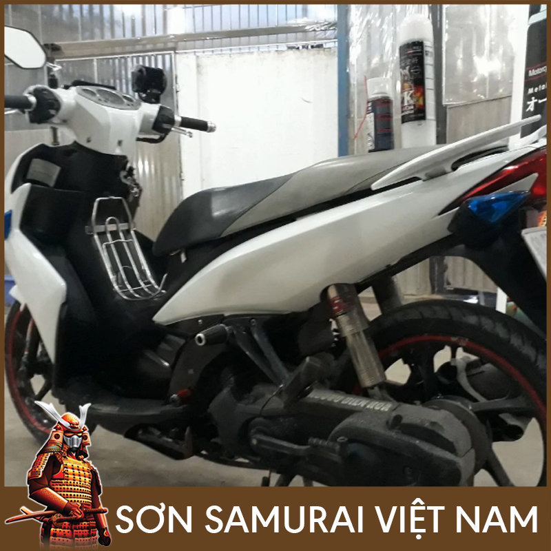 Sơn samurai trắng - Chai sơn màu trắng 102 sơn xịt samurai