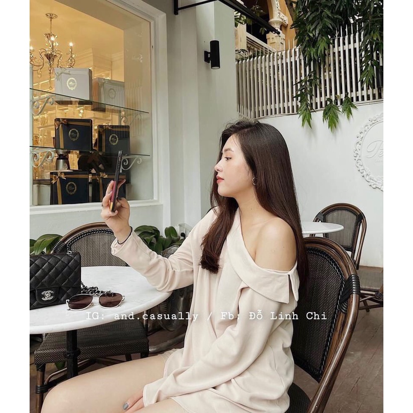 [ẢNH THẬT] ÁO SƠMI GU LỆCH VAI KHUY SƯỜN
