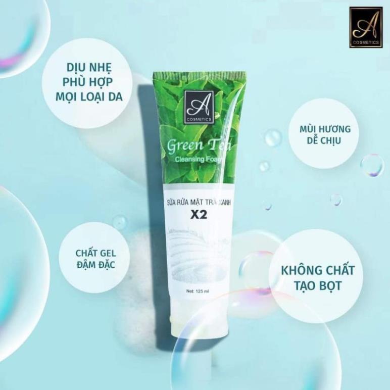 Sữa Rửa Mặt Trà Xanh Acosmetics Chính Hãng