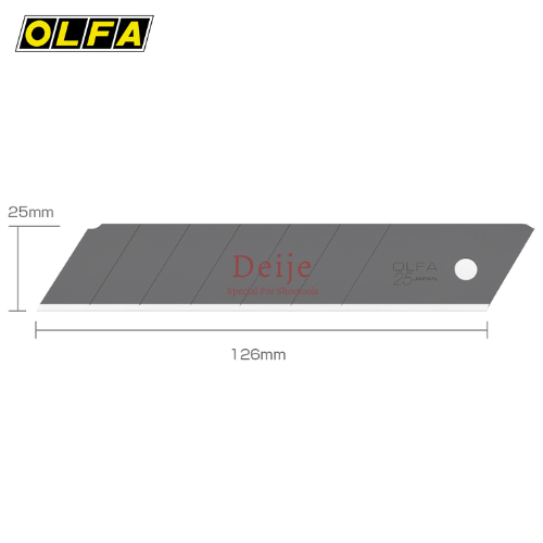 Lưỡi dao đen Nhật OLFA HBB-5B 25mm (5 lưỡi/hộp)