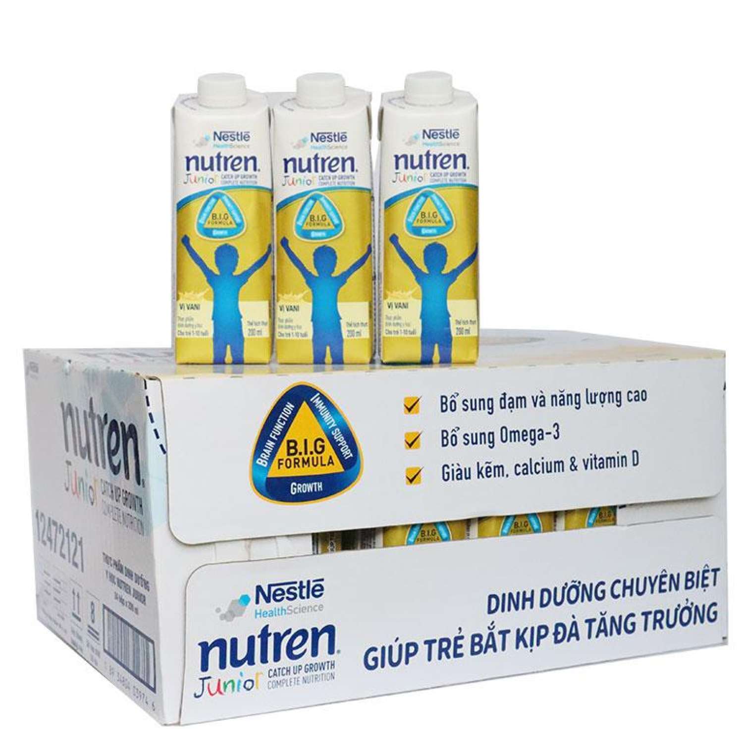 Sữa Dinh Dưỡng NUTREN JUNIOR - Hộp Pha Sẵn Tiện Lợi - Thùng 24 Hộp - 200ml hộp thumbnail