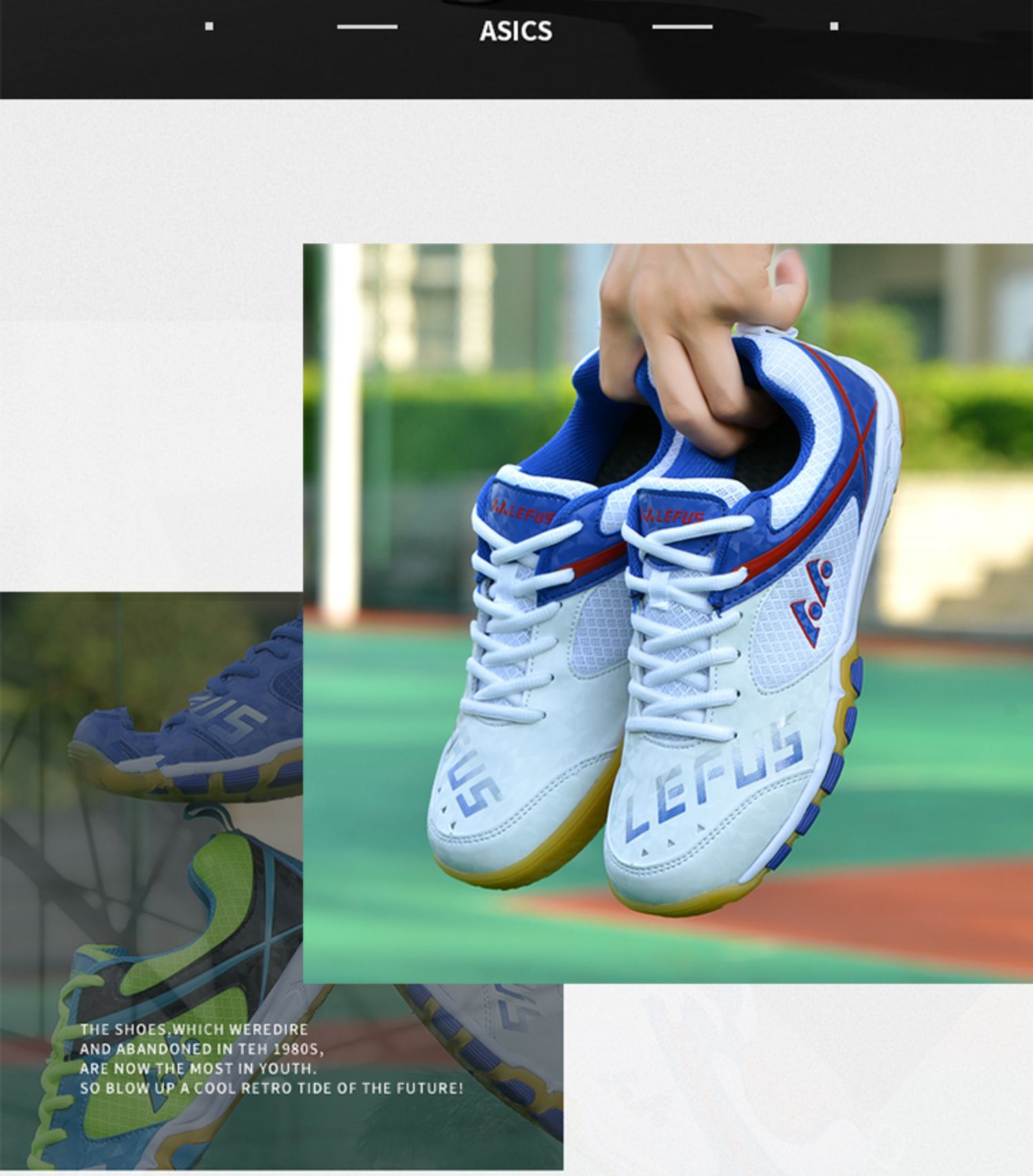 Giày Bóng Bàn Nội Địa Lefus Chính Hãng - Mang Êm , Mềm , Đế Chống Trơn Trượt