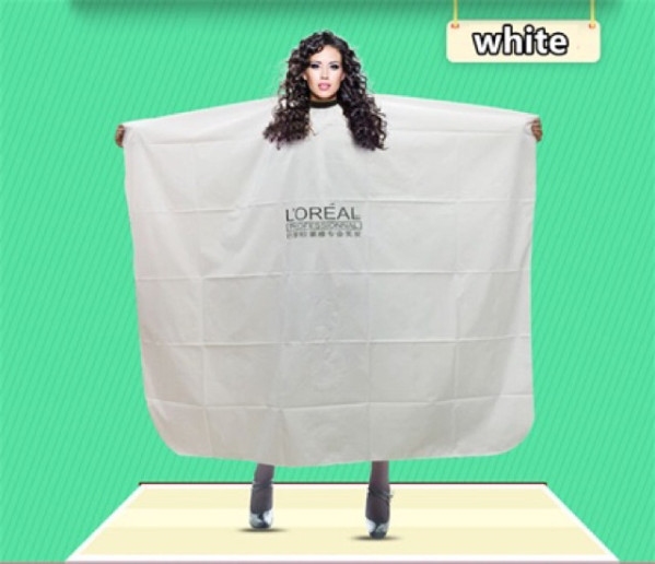 White Hair Cutting Gown, Hair Cutting Towel for Salon