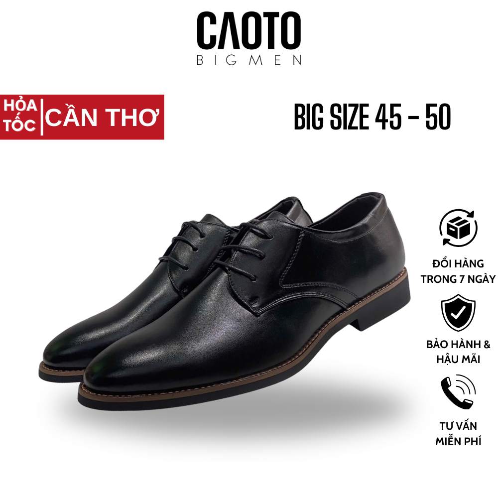 Giày Tây Big Size Nam 45 46 47 48 Giày Tây Ellance Mont Da Màu Đen Size Lớn Hàng Có Sẵn Giao Nhanh Chóng Cần Thơ