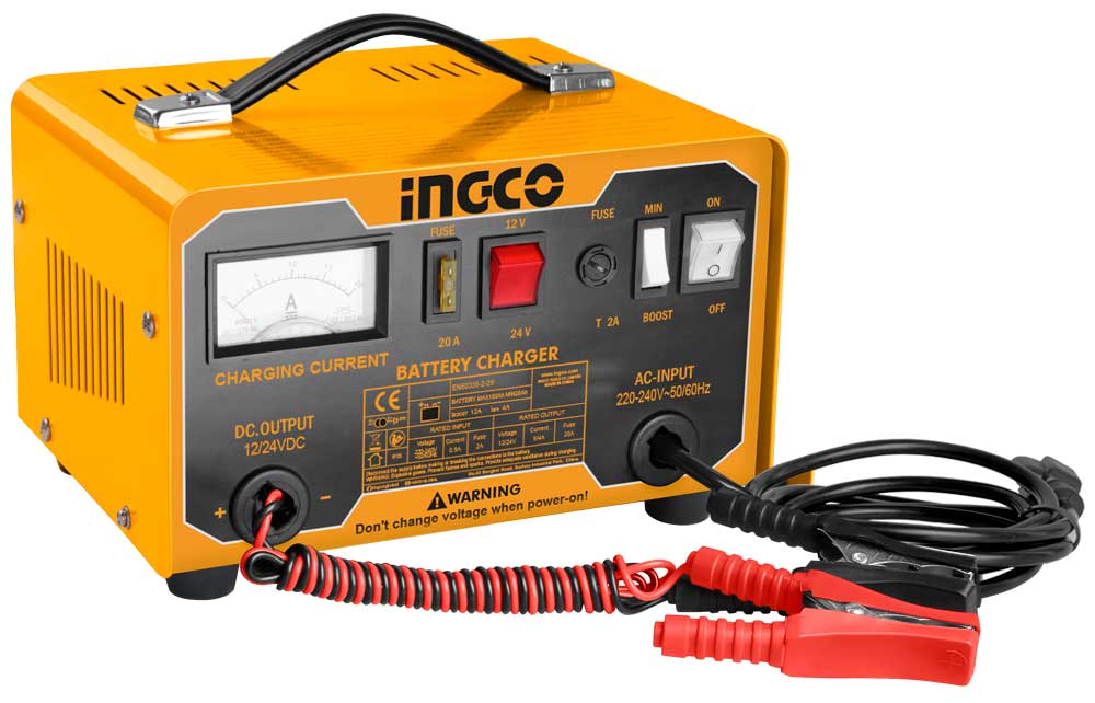 Ingco Ing-Cb1601 12V 24V Battery Charger Input Voltage 12/24V Rated Current 9/4A Boost Current 12A Standard Capacity Min 28-180Ah Max