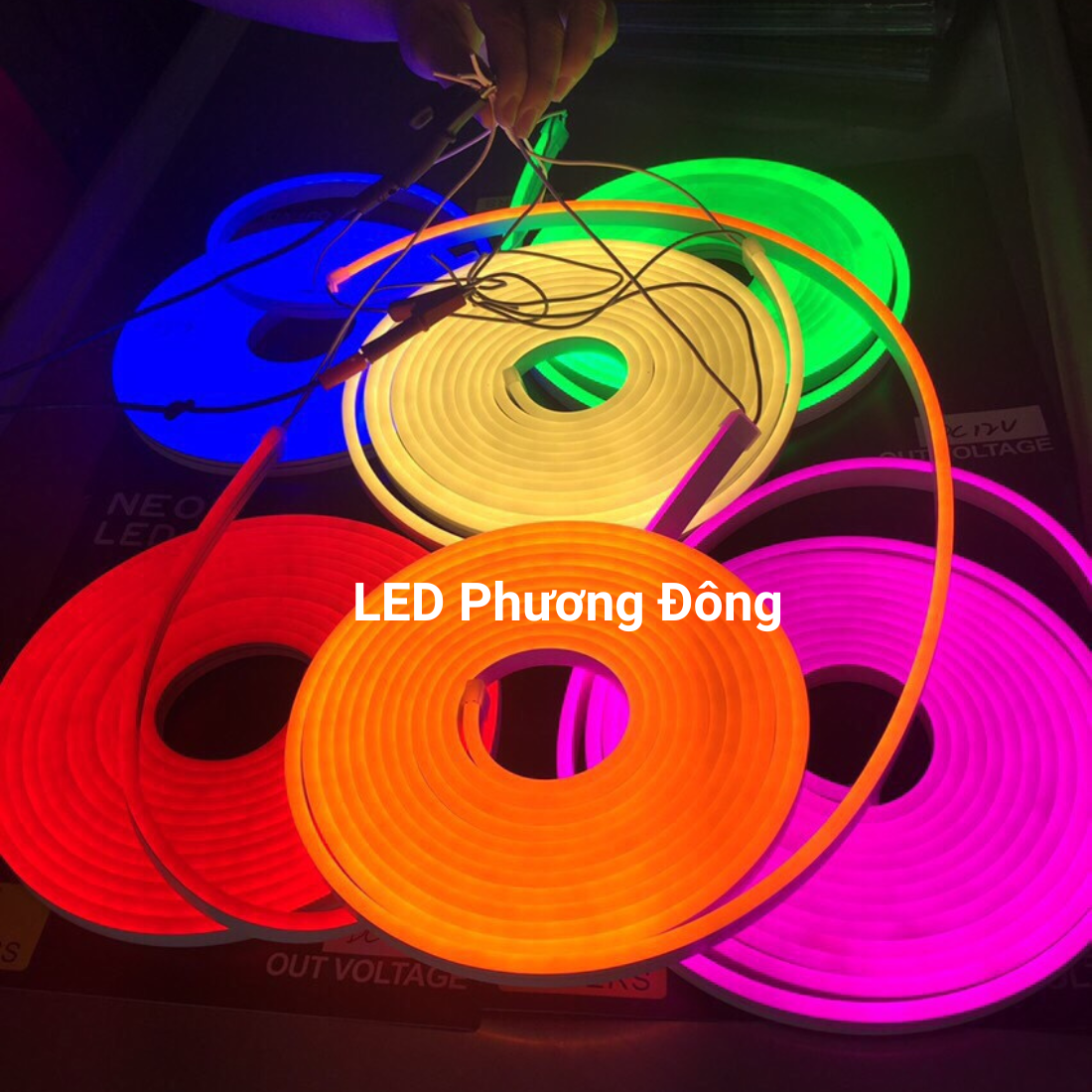 Đèn LED Neon Trang Trí Uốn Chữ, Siêu Sáng cuộn 5m