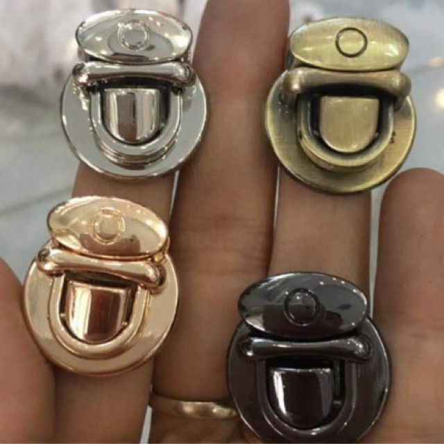 Khoá Sập Tròn Nhí Loại Tốt gắn túi xách 30k/cái