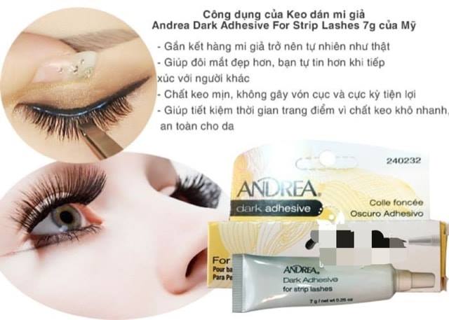 Keo Dán Mi Giả ANDRE DARK ADHESIVE FOR STRIP LASHES