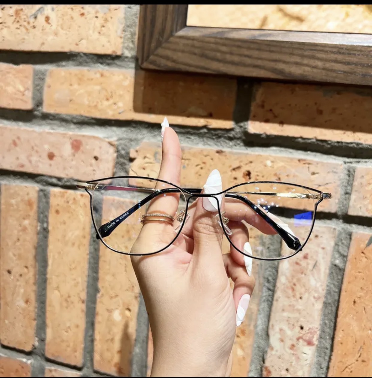 Gọng kính cận viền sắt siêu bền