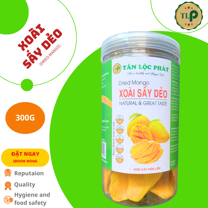 XOÀI SẤY DẺO TÂN LỘC PHÁT HŨ 300G