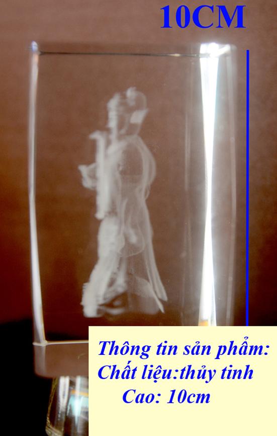 [HCM]Tượng Thần Tài pha lê phát sáng