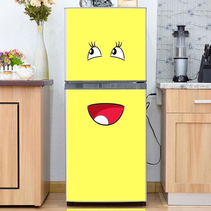 Decal dán tủ lạnh cao cấp - smile 3