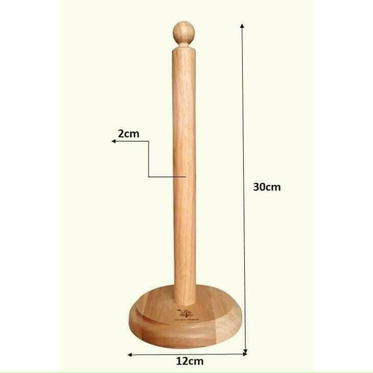Đế gỗ cắm giấy cuộn, để khăn lau cuộn tiện dụng