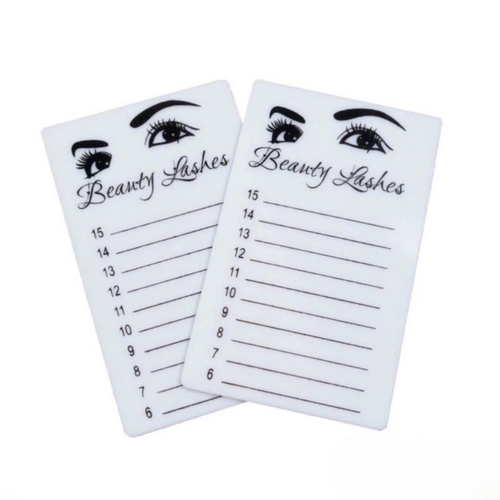 Miếng mica dán line mi có đánh số Beauty Lashes (dụng cụ nối mi)