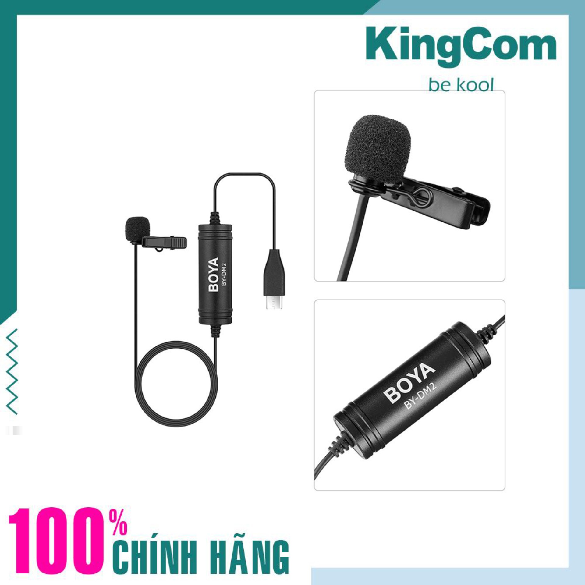 Microphone Chuyên Nghiệp BOYA Digital Lavalier Microphone BY-DM2 (FB242)