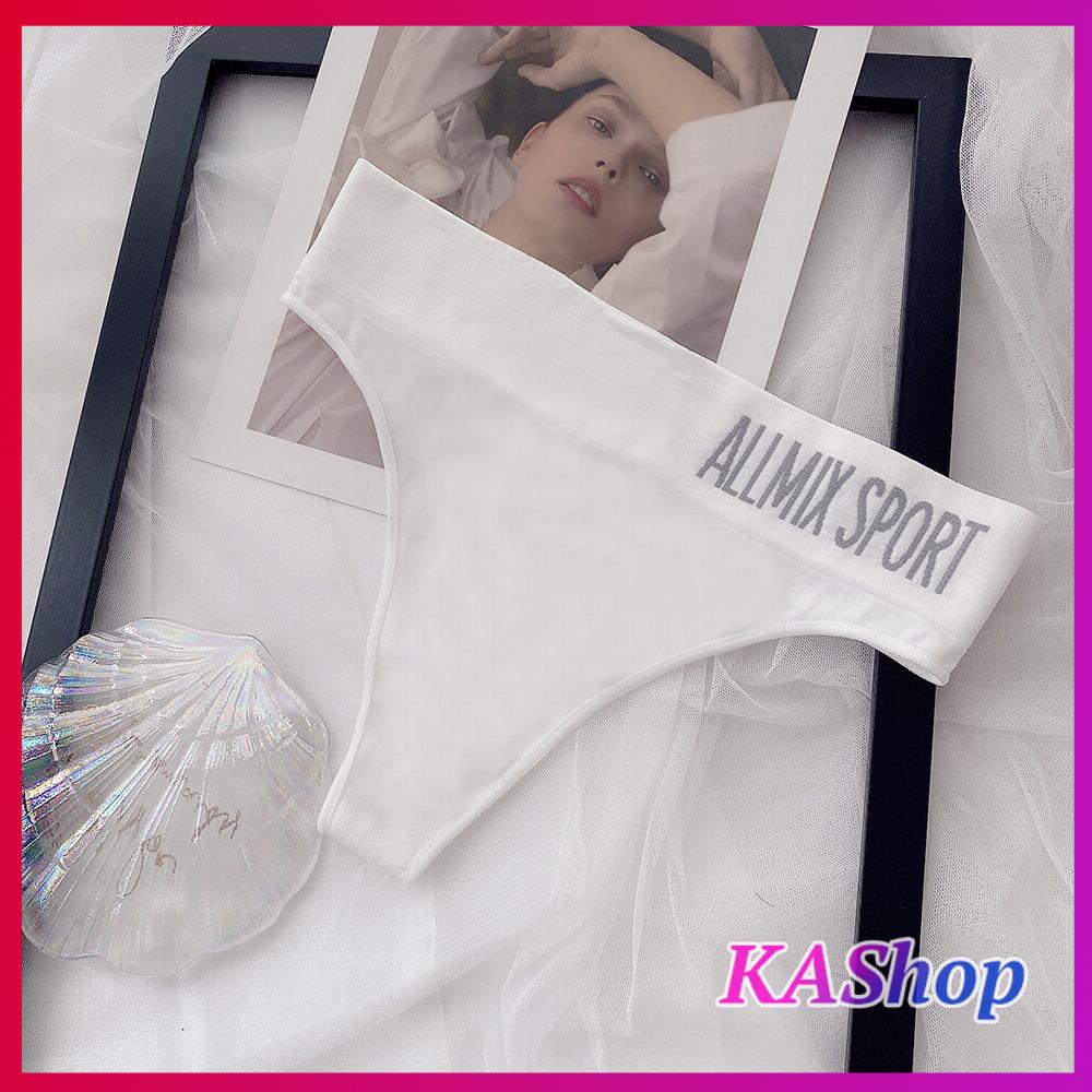 HCM Quần lọt khe cotton CAO CẤP cạp to ASport - Quần lót dáng thể thao - KAShop