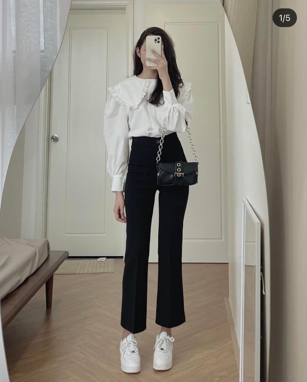 Quần công sở ống loe big size quần học sinh vải tây ống đứng loe nhẹ chất mềm đẹp.
