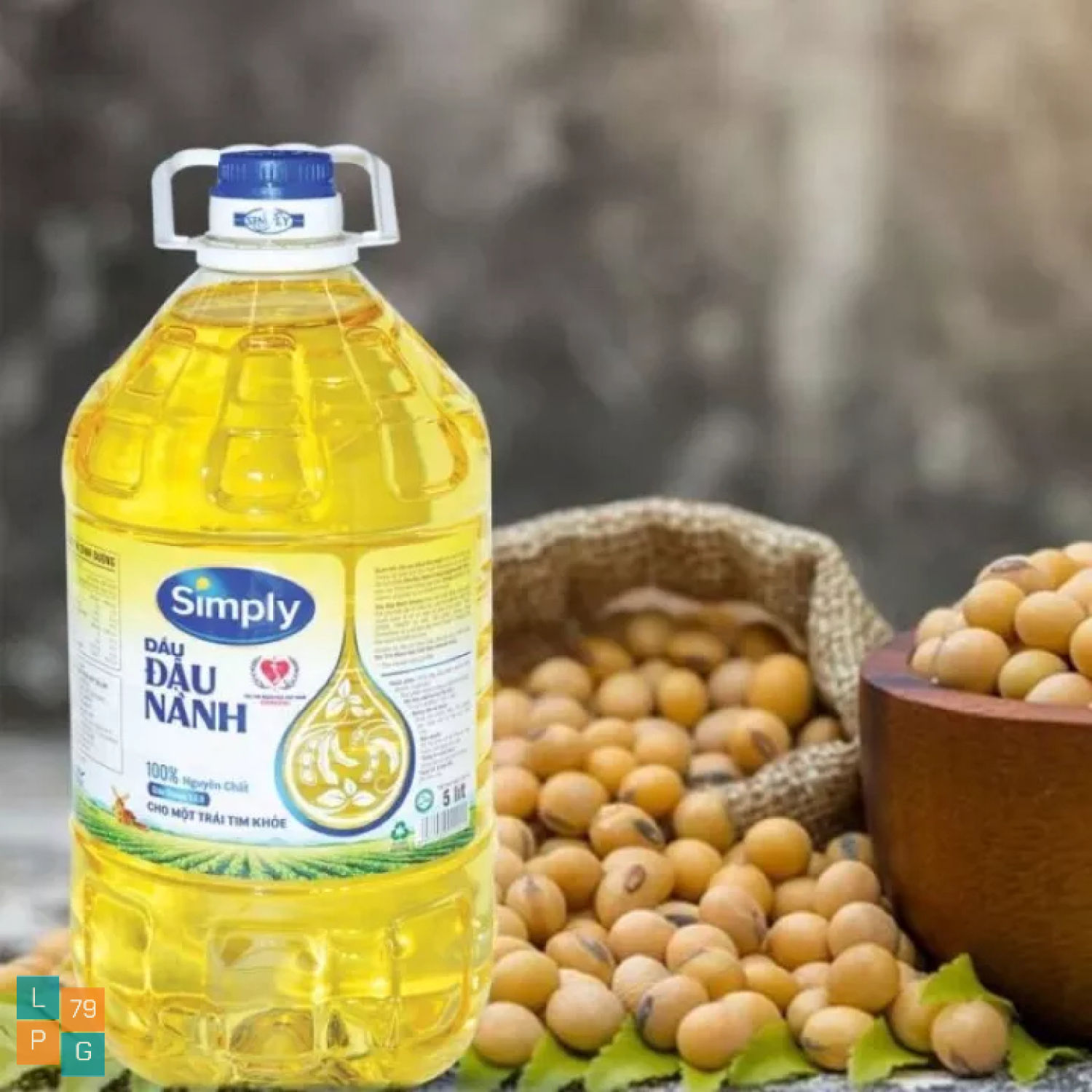 Dầu ăn đậu nành simply 5l - tốt cho hệ tim mạch
