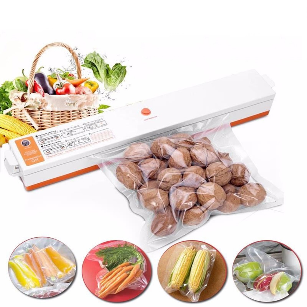 Máy hút chân không đồ ăn ngyễn kim, máy hút chân không thực phẩm fresh pack pro cao cấp - loại tốt - tặng bộ túi nhám hút chân không