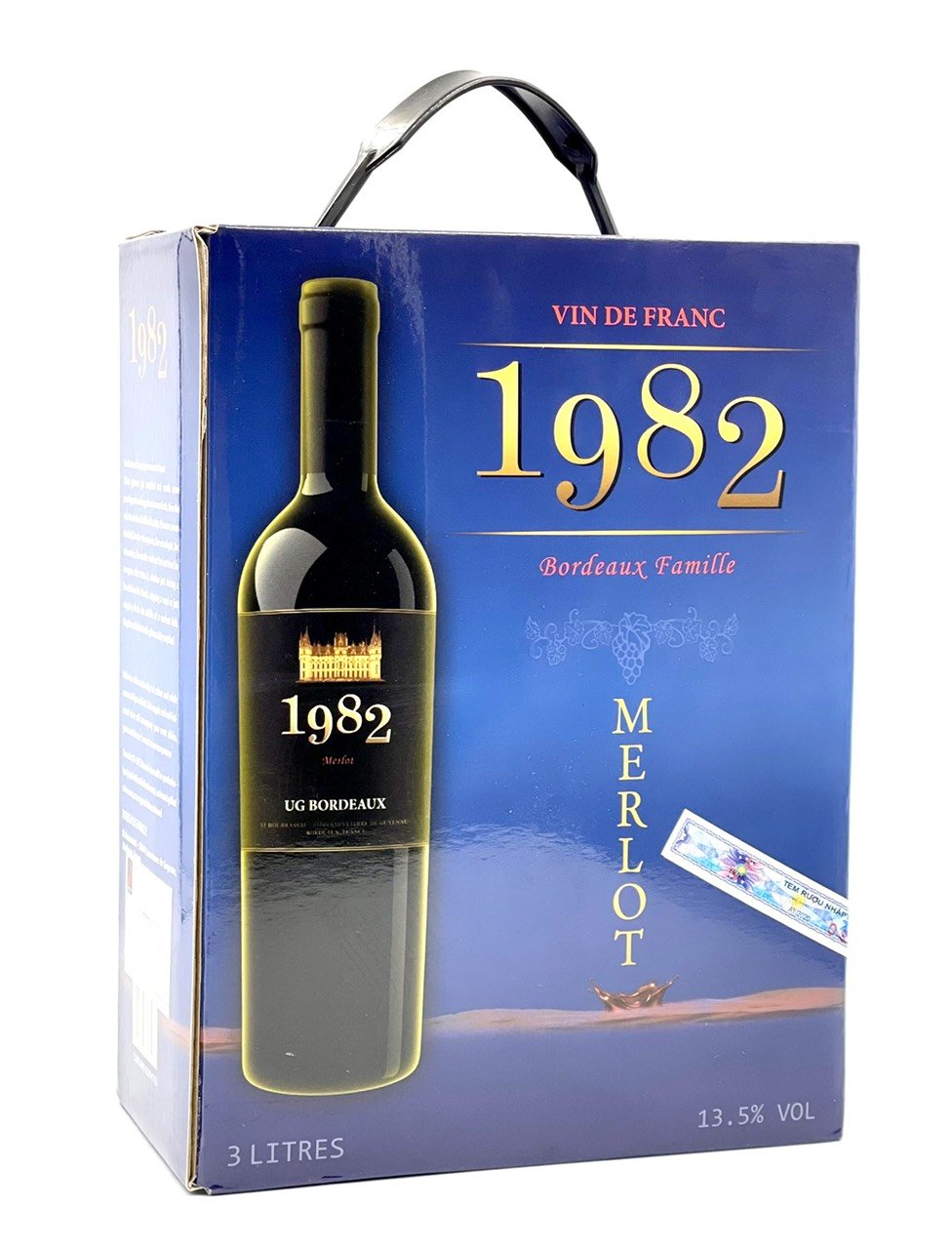Vang đỏ Pháp 1982 Merlot 3 lít - Nước nho