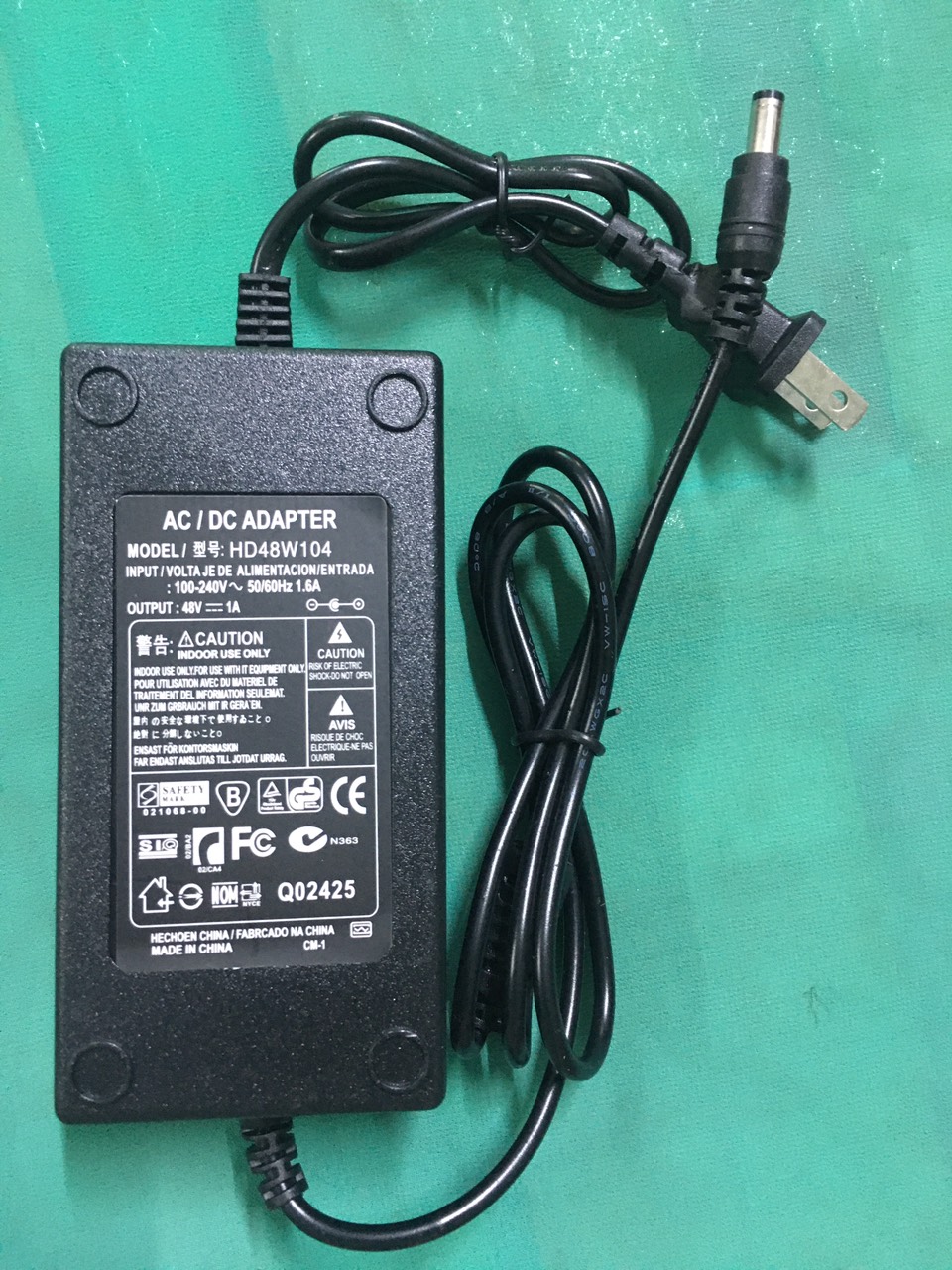 Adapter sạc 48V 1A cho POE, modem.