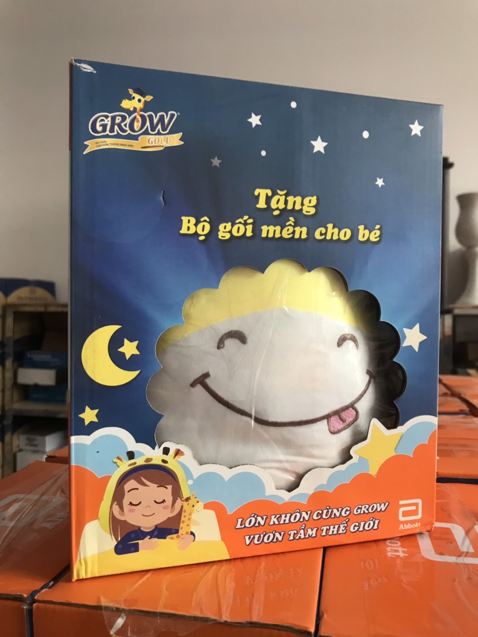 Bộ mền gối cho bé quà tặng Abbott Grow